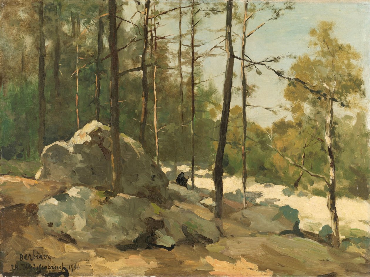 Vista boscosa cerca de Barbizon
Vista boscosa cerca de Barbizon de Johan Hendrik Weissenbruch