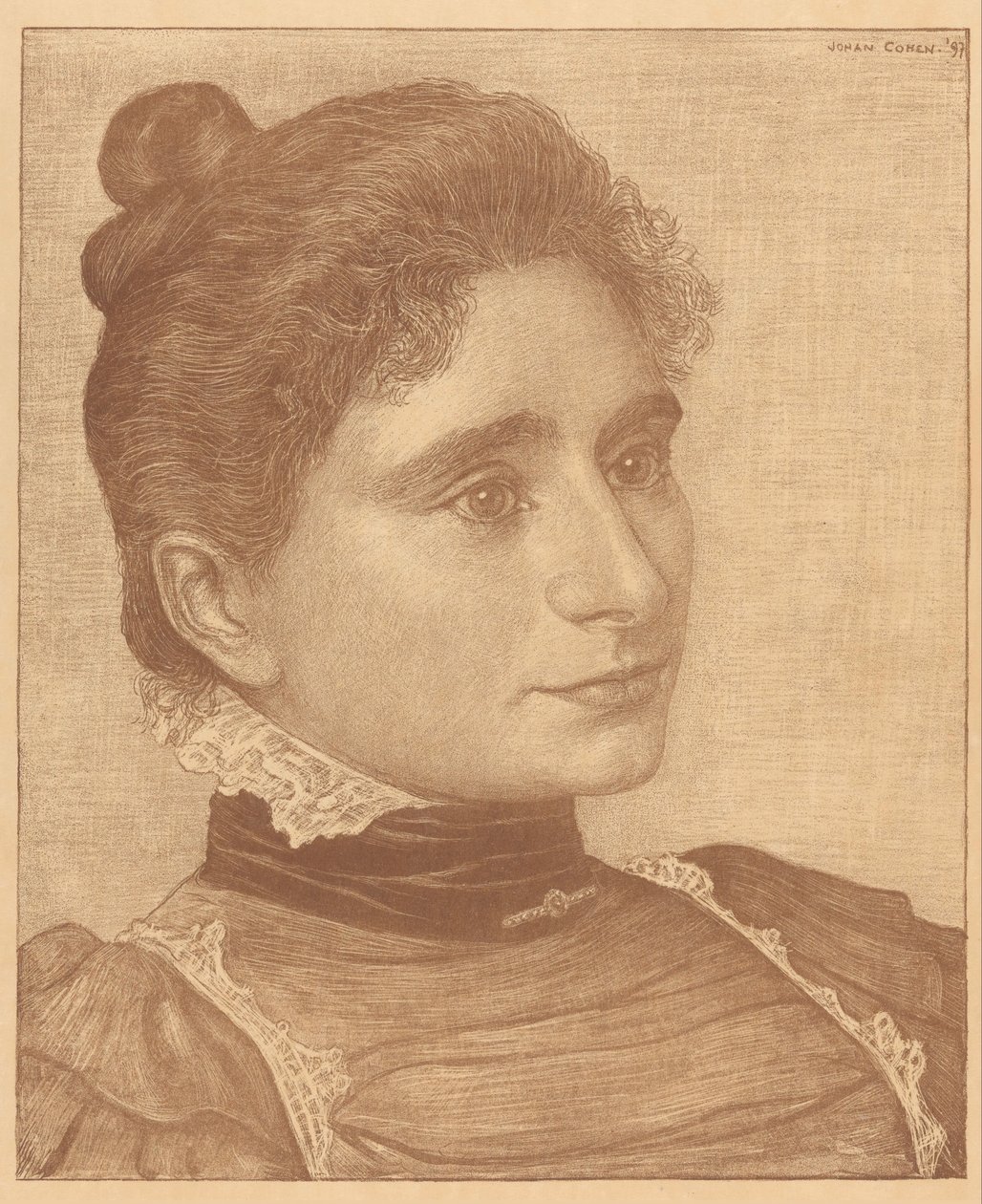 Retrato de Meta Cohen Gosschalk de Johan Henri Gustaaf Cohen Gosschalk