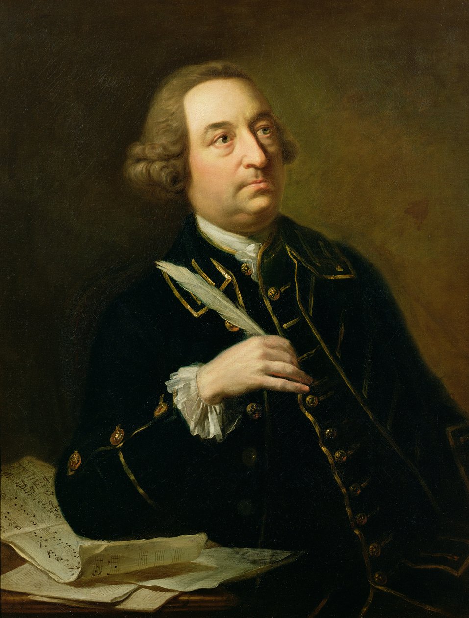 Retrato de John Christopher Smith, músico y amanuense de Handel de Johan Joseph Zoffany