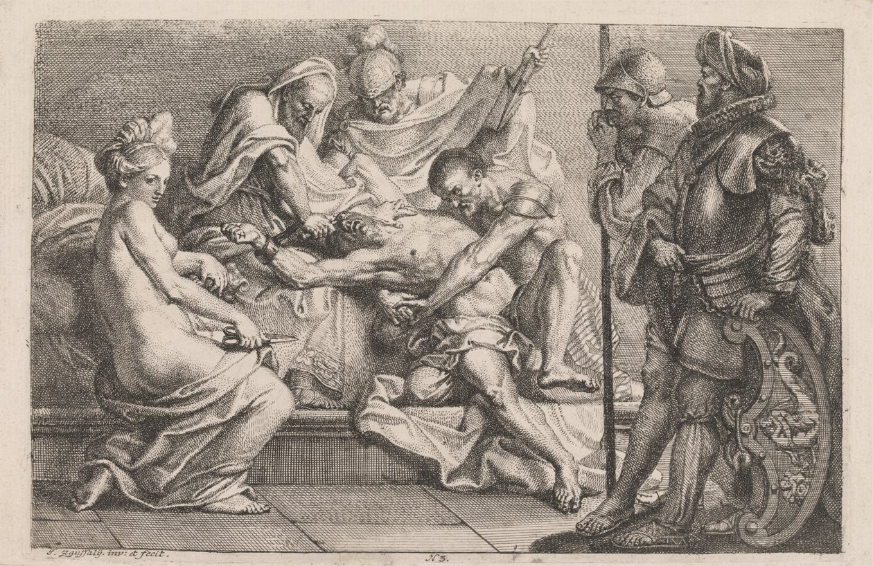 Sansón vencido por los filisteos de Johan Joseph Zoffany