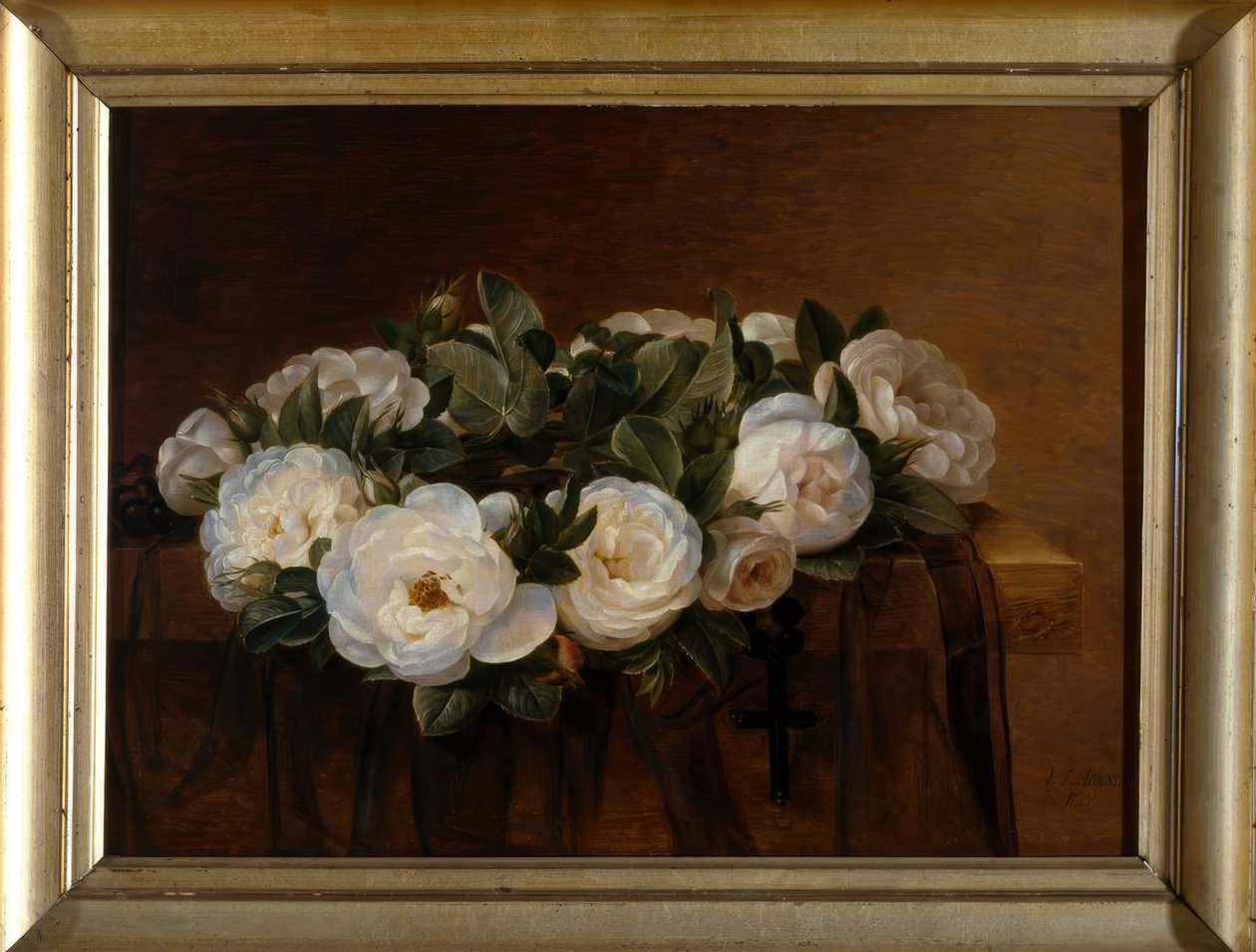 J.L. Jensen, Corona de rosas blancas de Johan Laurentz Jensen
