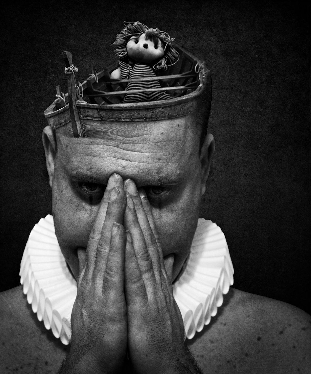 La muerte de un payaso (serie), 2014 (arte fotográfico arte digital) de Johan Lilja