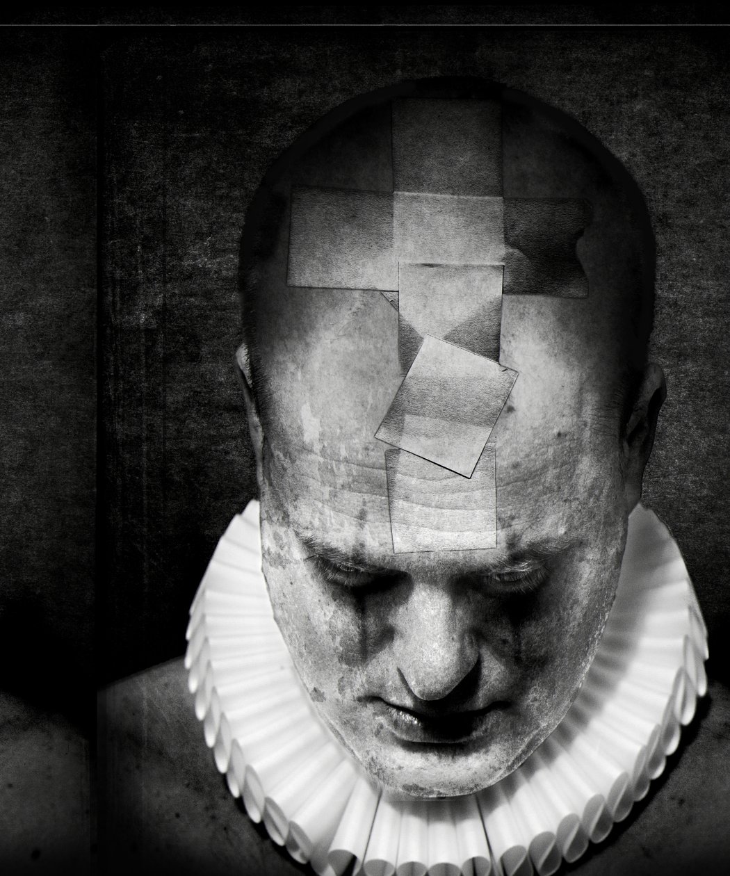 La muerte de un payaso (serie), 2016 (manipulación de fotos) de Johan Lilja