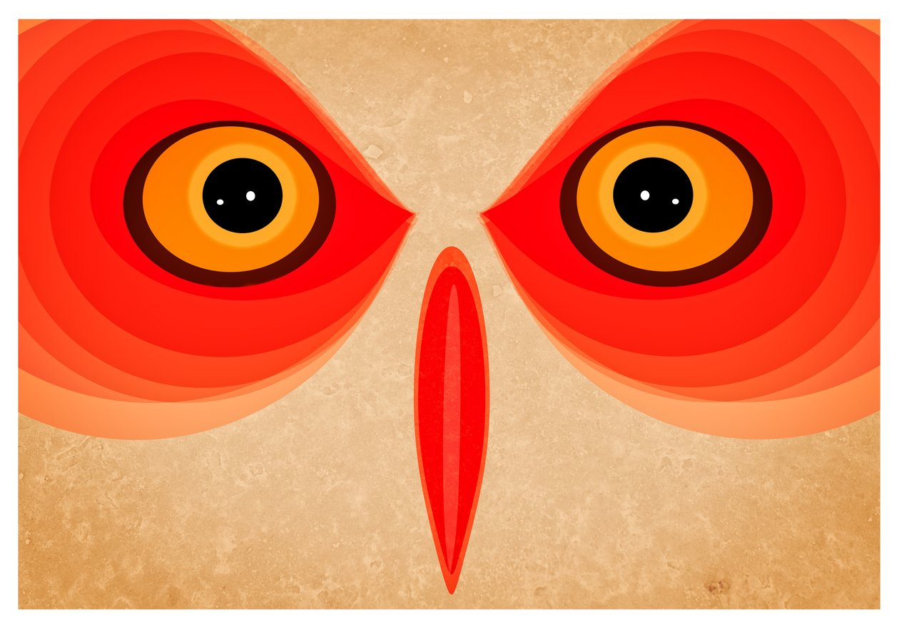 Búho, 2015 (arte digital) de Johan Lilja