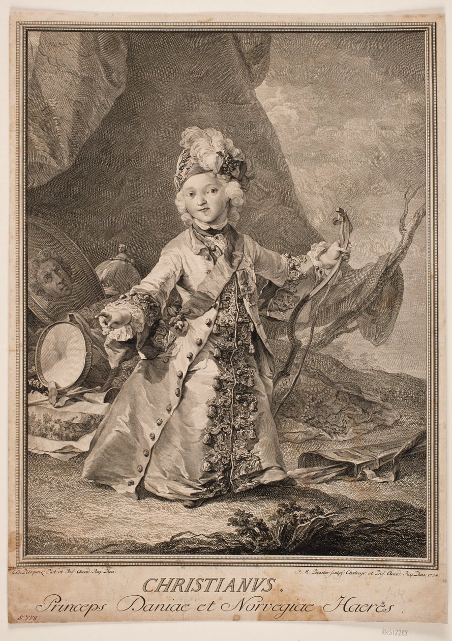 Christian VII de niño de Johan Martin Preisler