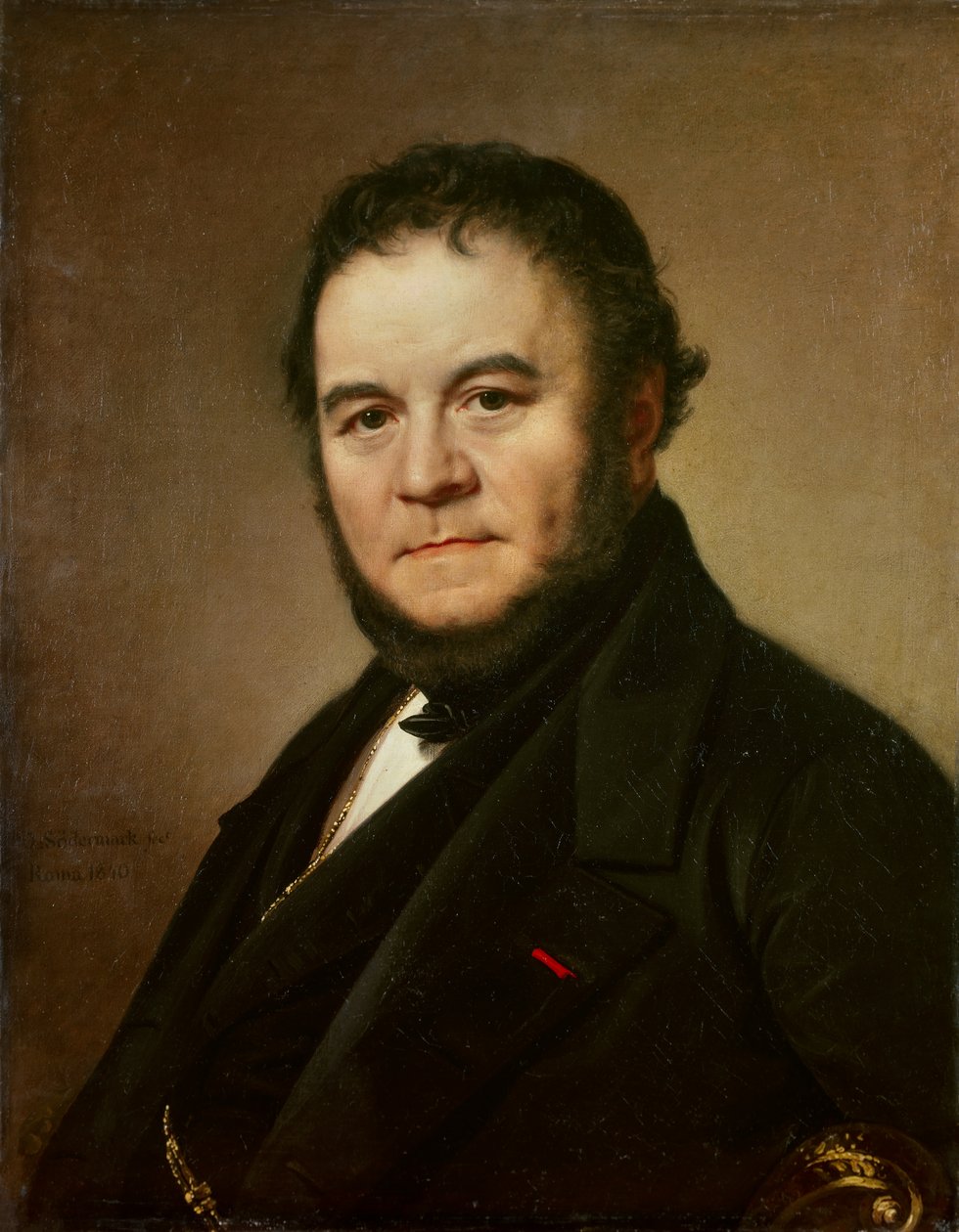 Retrato de Henri Beyle, conocido como Stendhal, escritor francés de Johan Olaf Sodermark