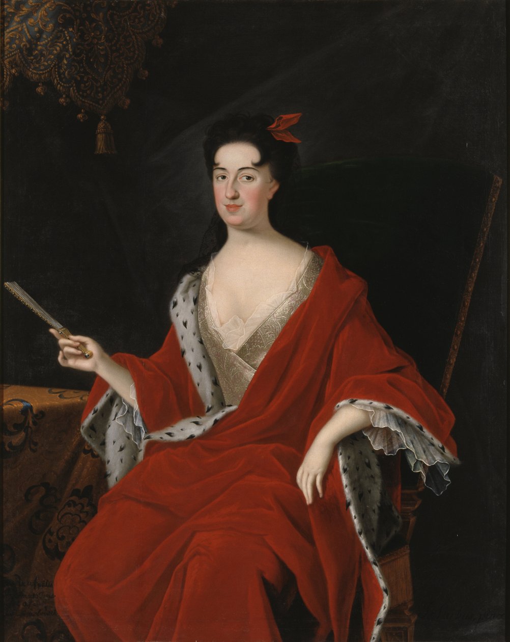 Catalina Opalinska, Reina de Polonia - Retrato de Catalina Opalinska (1680-1747), Reina de Polonia, por Starbus, Johan (1679-1724). Óleo sobre lienzo. Tamaño: 145x117 cm. Museo Nacional de Estocolmo de Johan Starbus