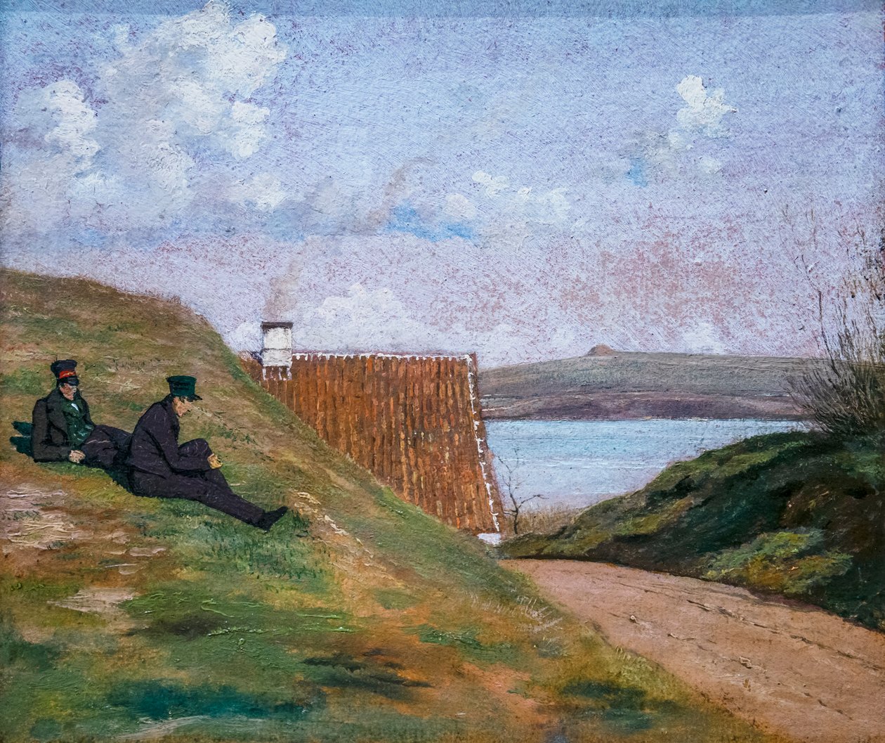 "Un camino hundido cerca de Frederiksværk de Johan Thomas Lundbye