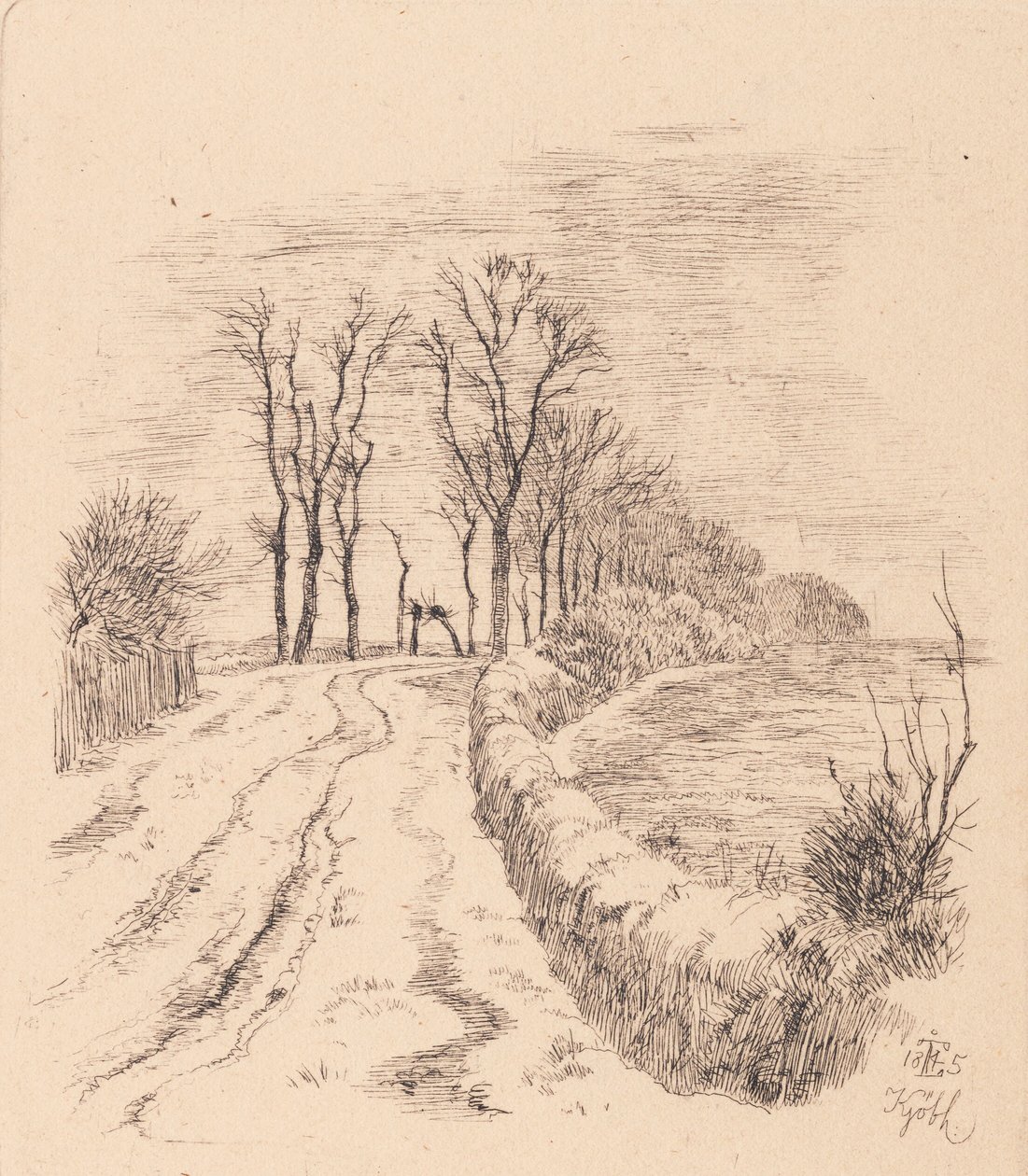 Alameda en Vallø de Johan Thomas Lundbye
