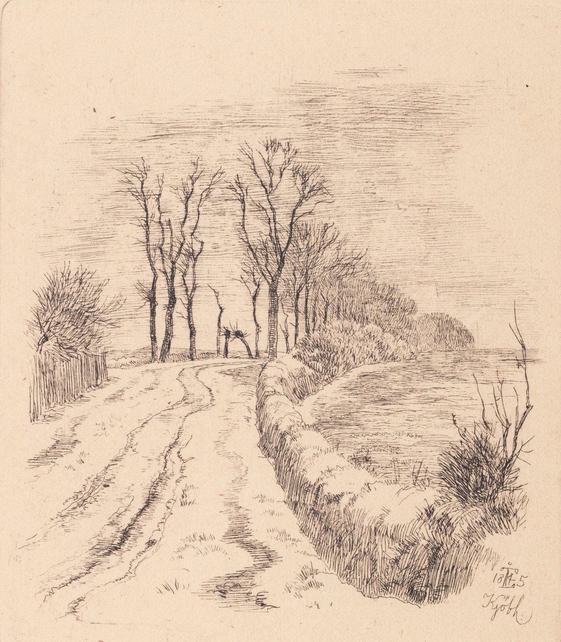 Alameda en Vallø de Johan Thomas Lundbye