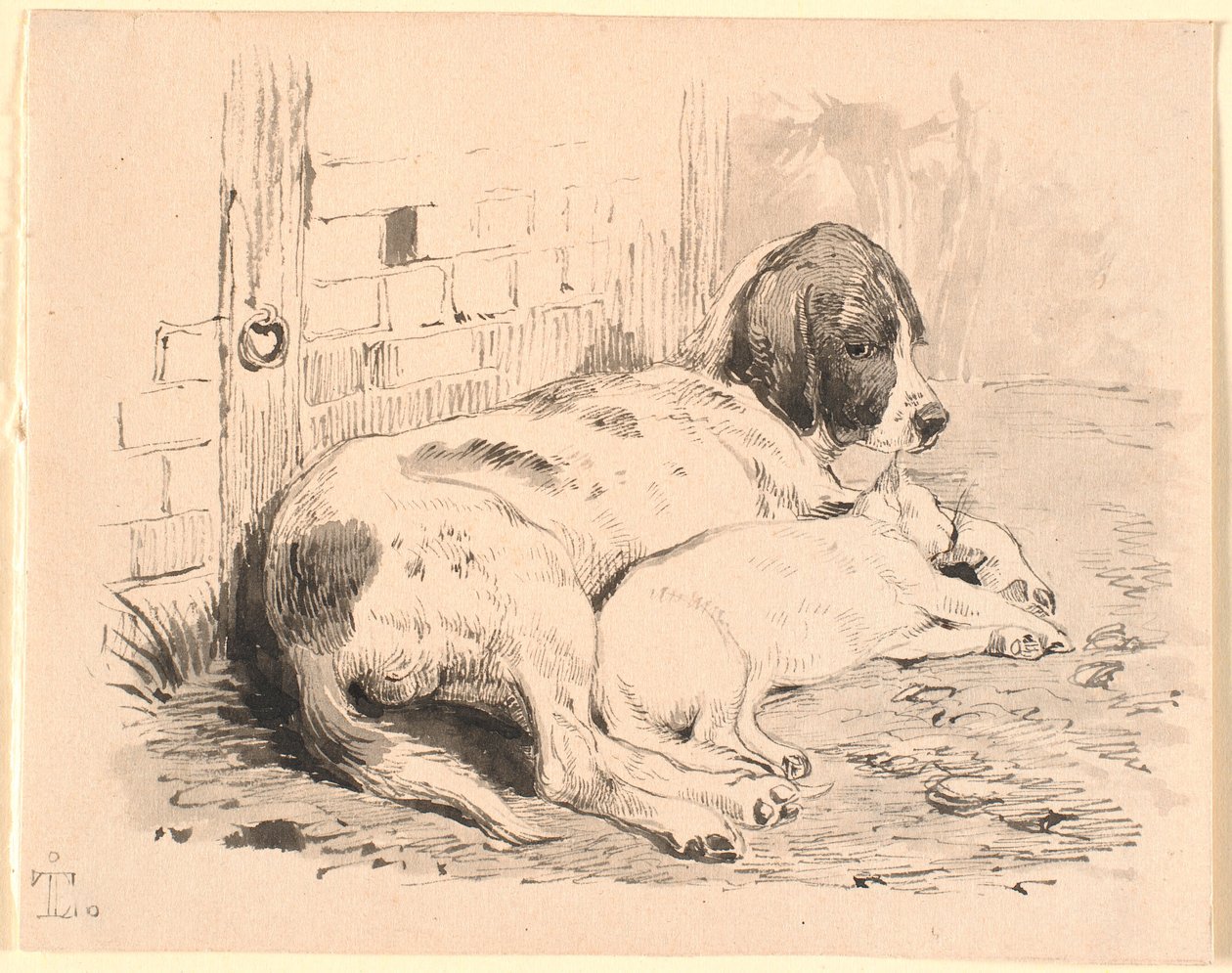 Los dos amigos de Johan Thomas Lundbye