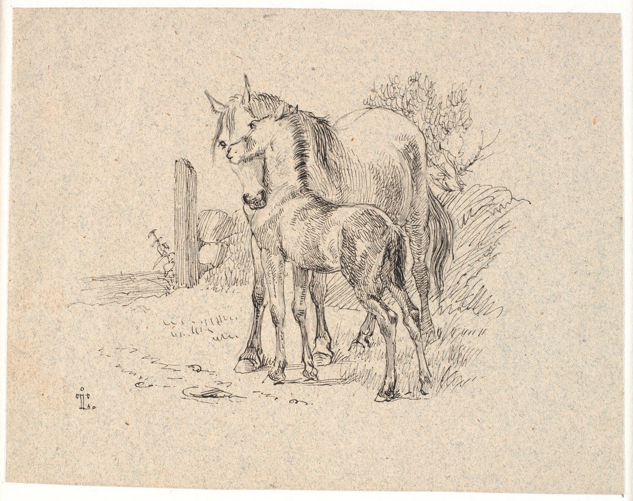El caballo y el potro de Johan Thomas Lundbye