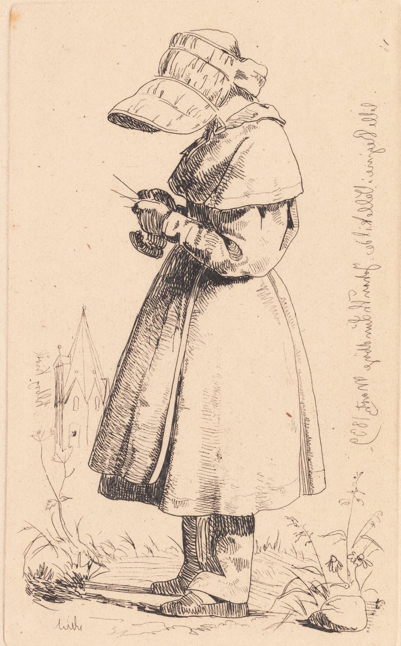La pequeña Regine en Vallekilde de Johan Thomas Lundbye