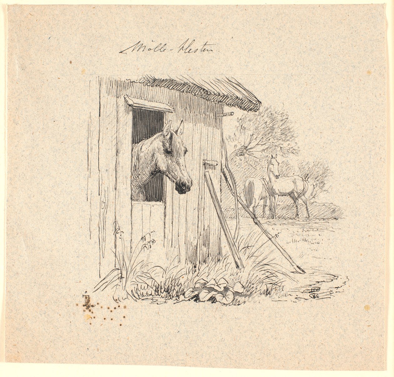 El caballo del molino de Johan Thomas Lundbye