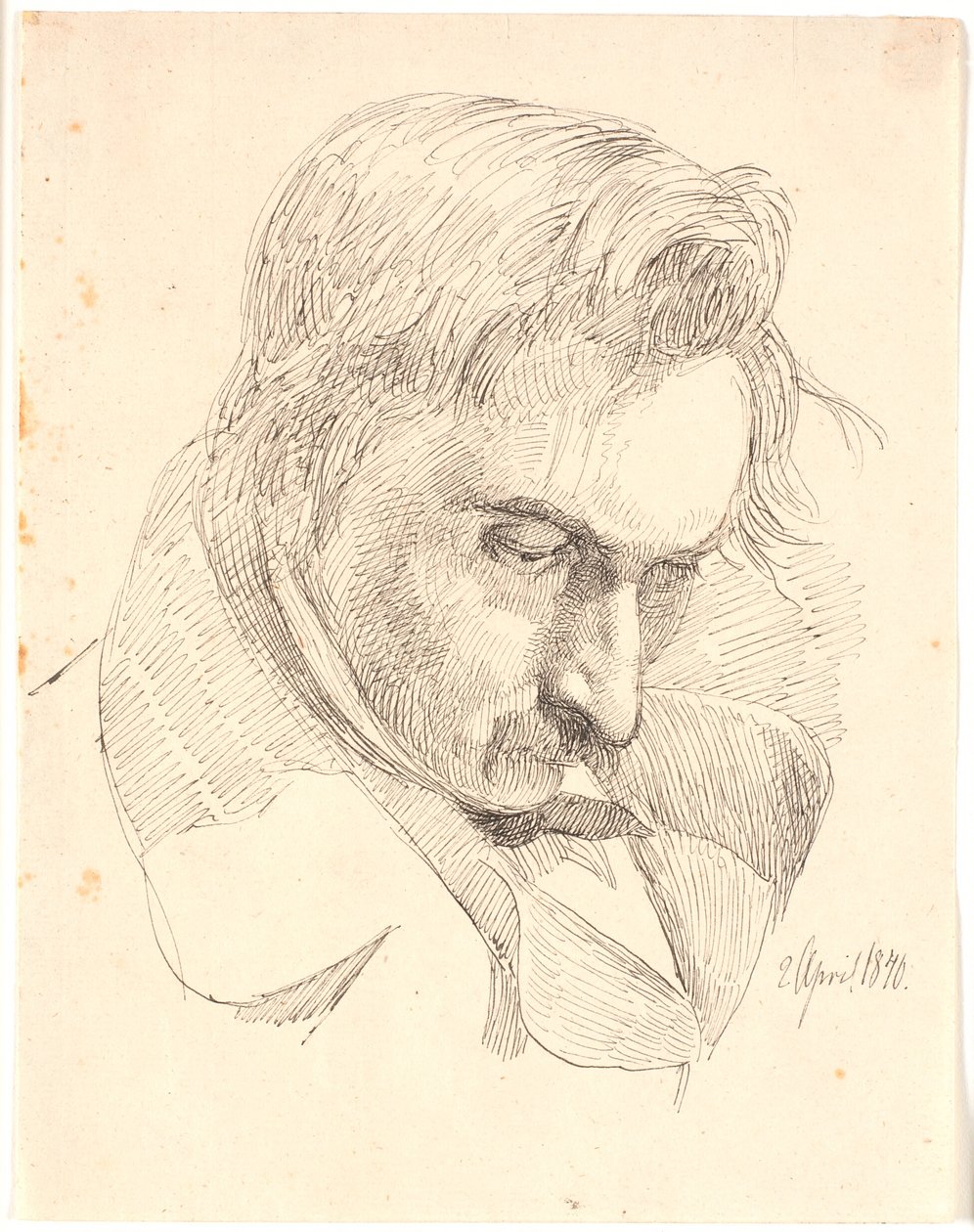 Retrato de uno de los hermanos del artista de Johan Thomas Lundbye