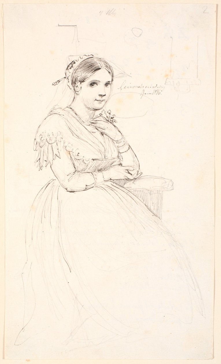 Una italiana sentada de Johan Thomas Lundbye