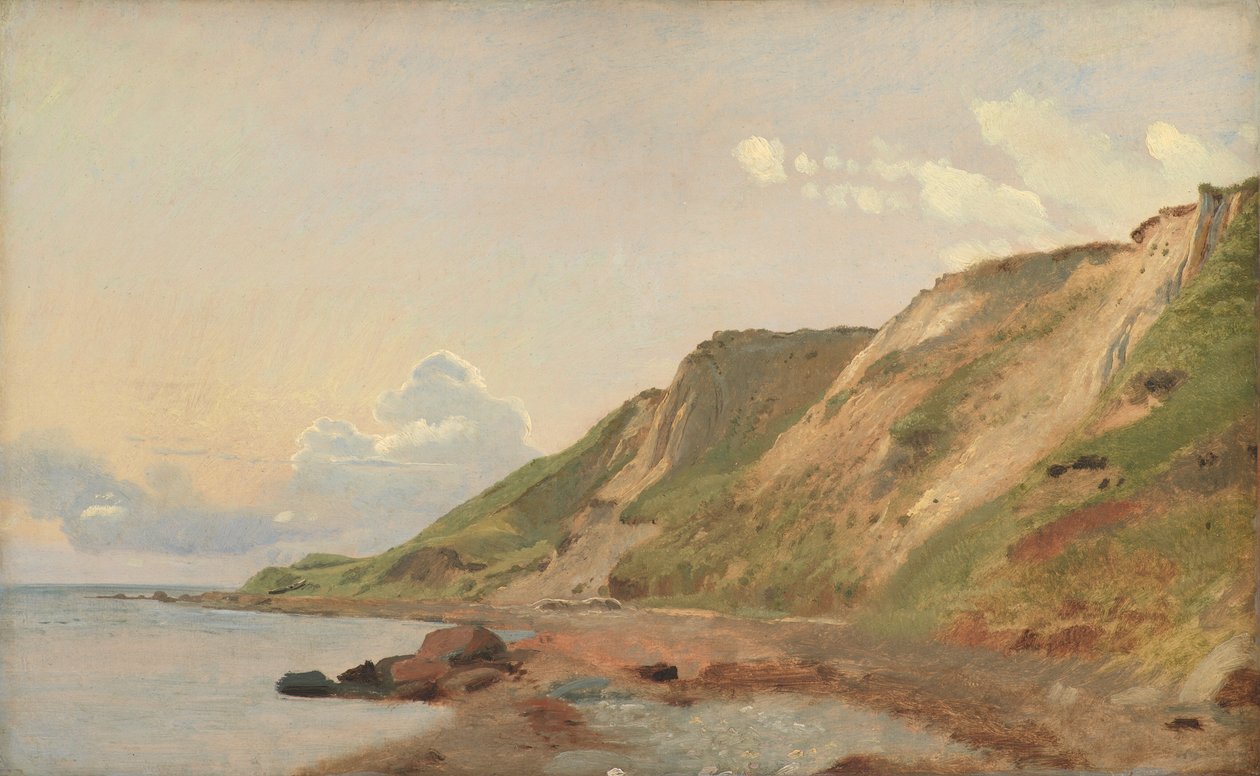 Estudio de acantilados en la costa sur de Refsnæs de Johan Thomas Lundbye