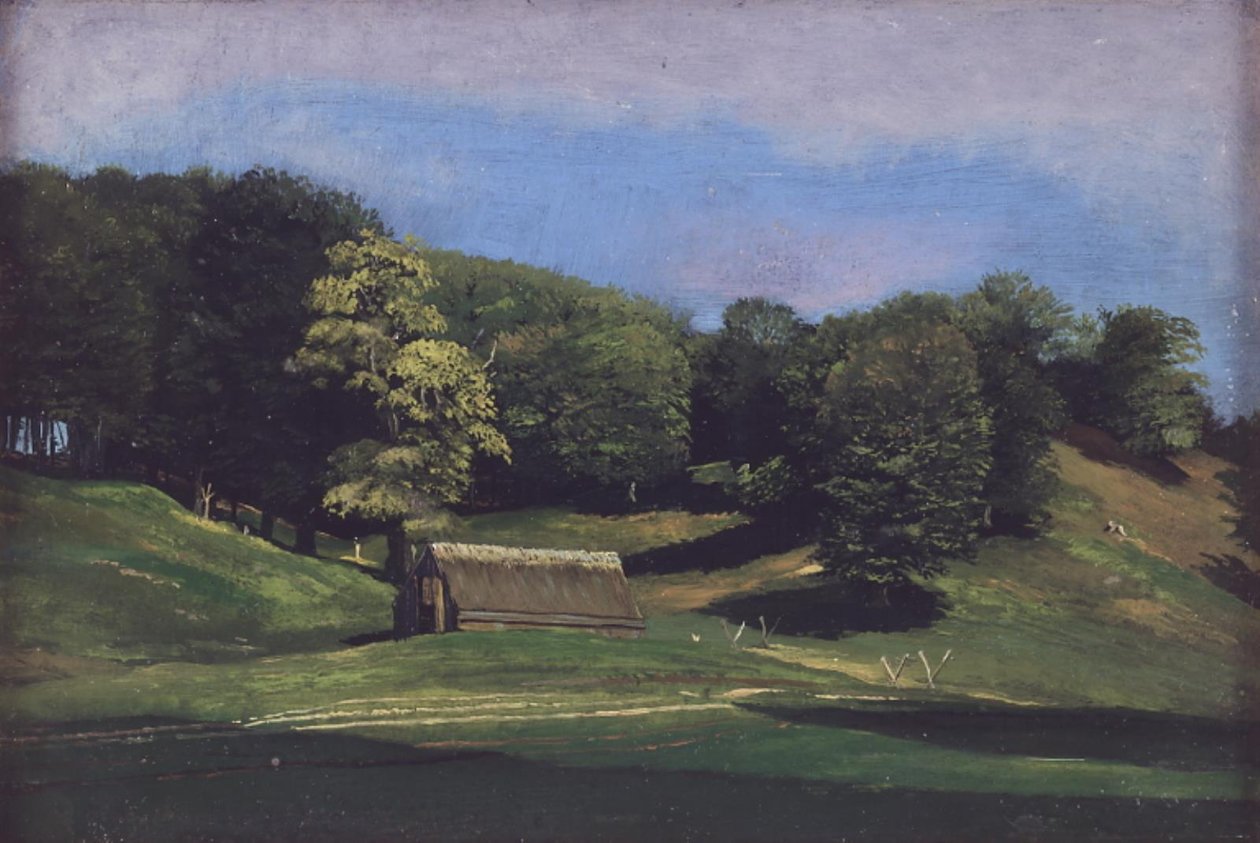 El valle de los lobos, en Dyrehaven de Johan Thomas Lundbye