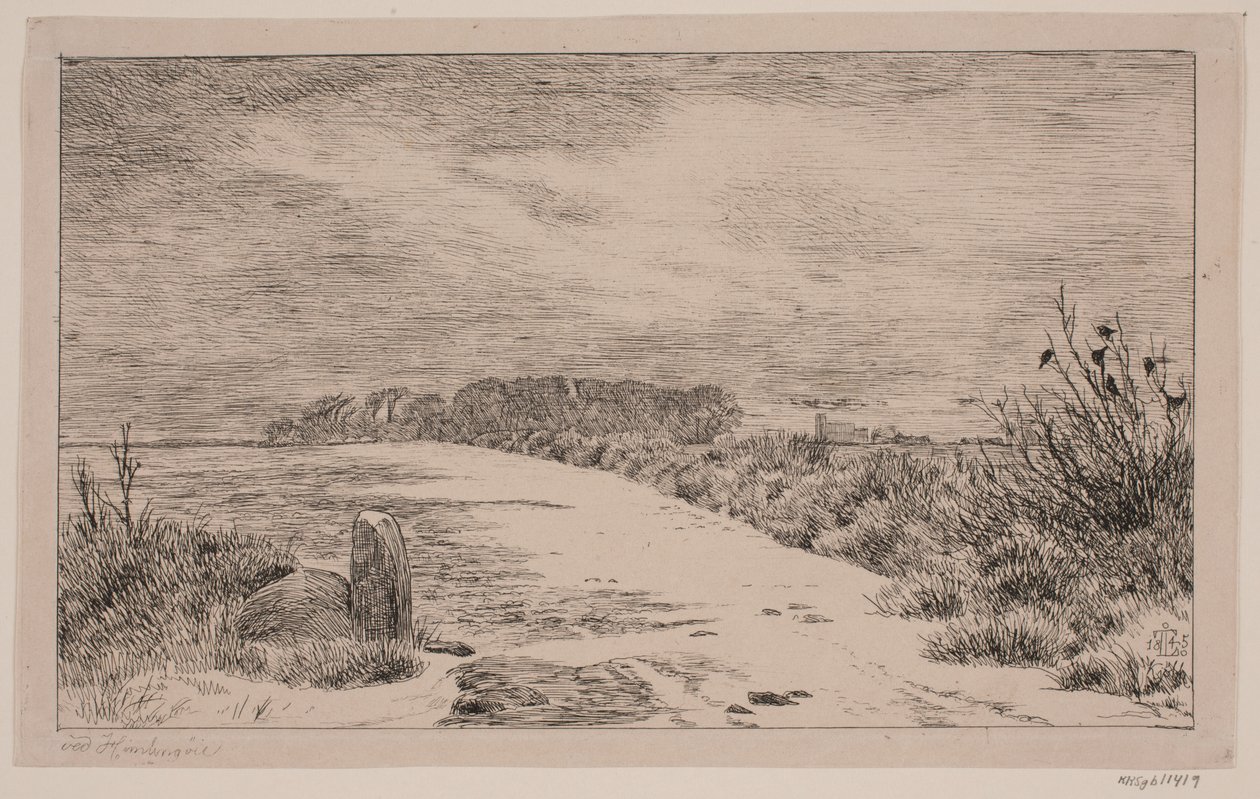 Cerca de Himlingøje, paisaje de invierno de Johan Thomas Lundbye