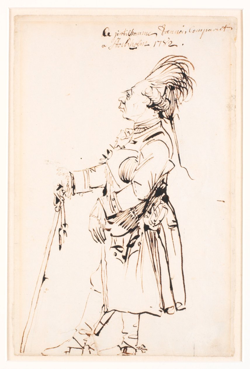 Barón Clemens August von Haxthausen en Estocolmo de Johan Tobias Sergel