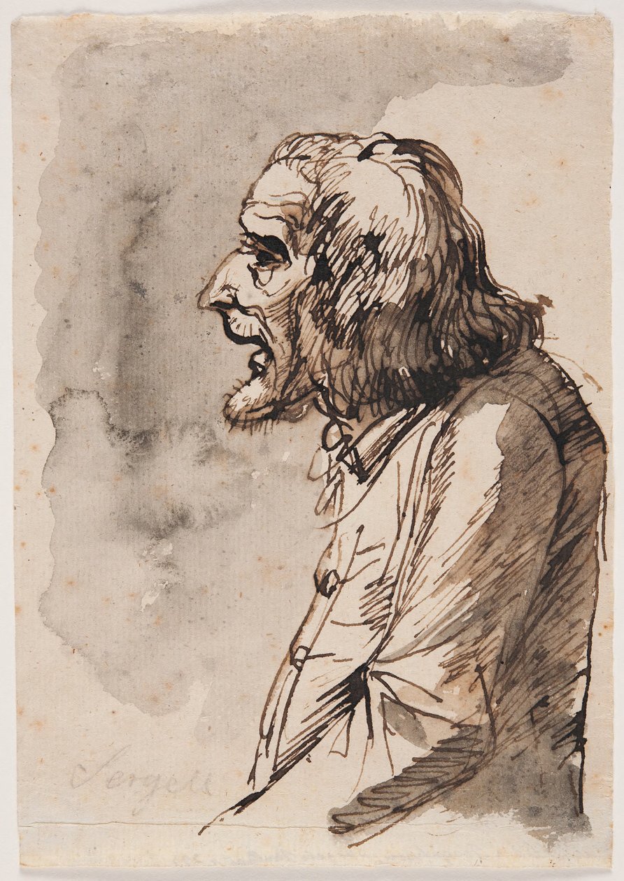 Retrato de un hombre mayor de Johan Tobias Sergel