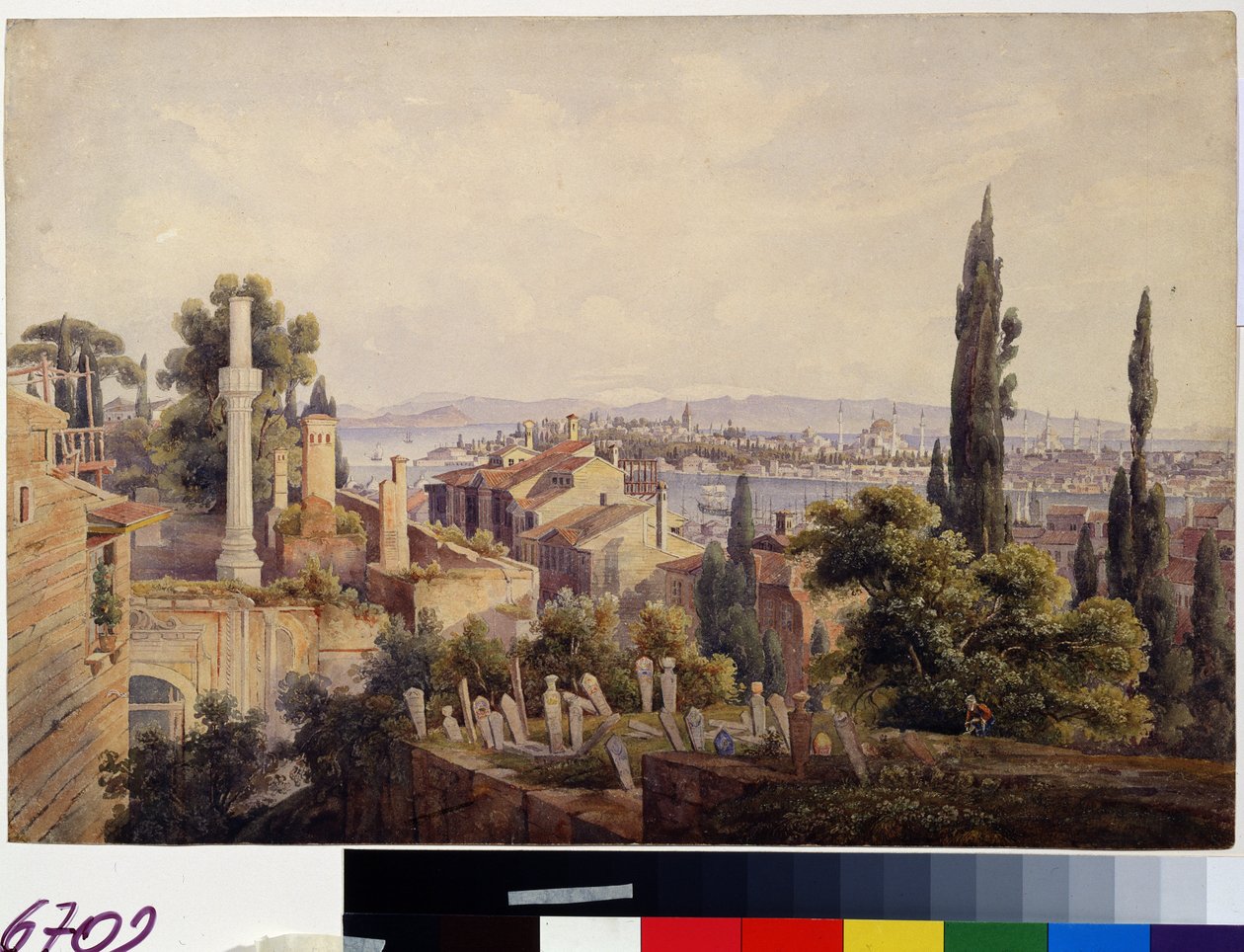 Vista de Constantinopla y el cuerno de oro de Johan Wolfensberger