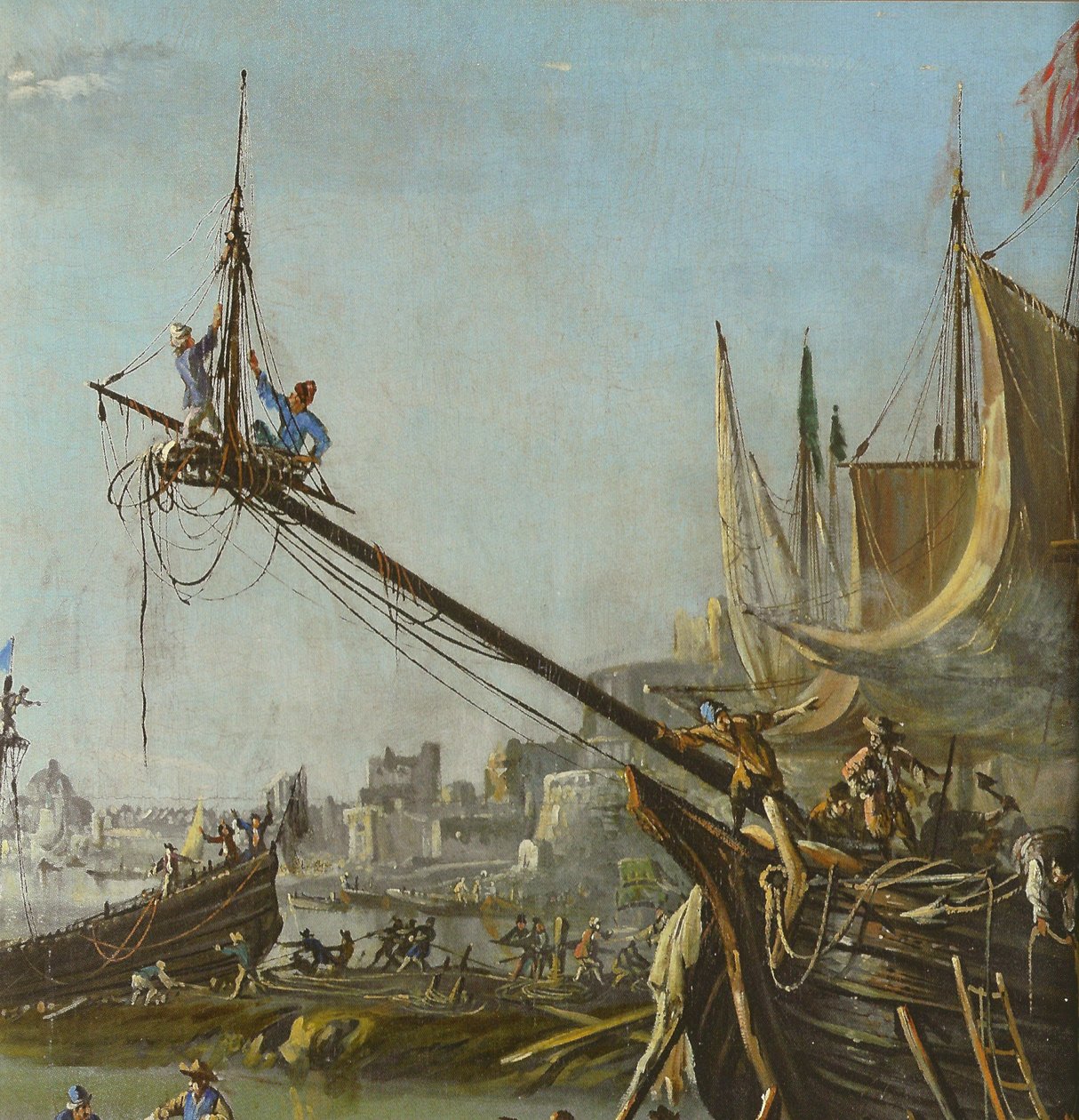 Un puerto marítimo de Johann Anton Eismann