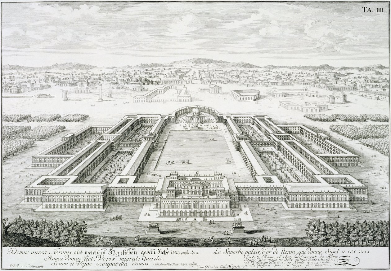 Palacio Dorado del Emperador Nerón, Roma, de 