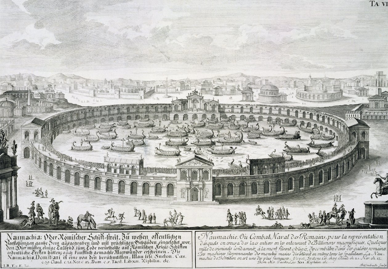 Reconstrucción de una Batalla Naval Romana, de 