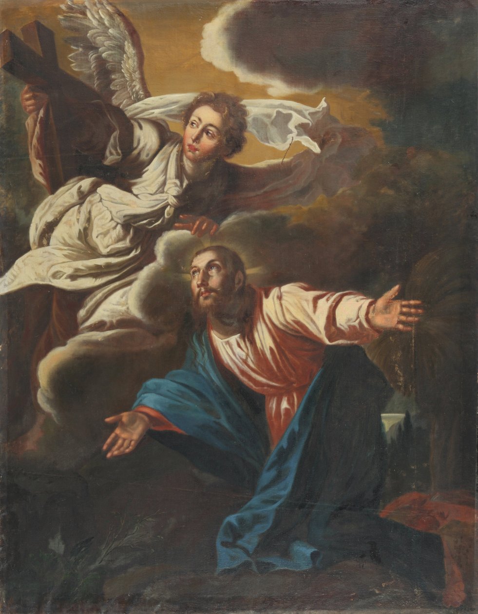 Cristo en el Monte de los Olivos de Johann Christian Schröder