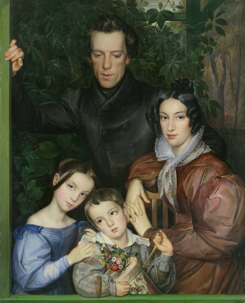 La familia Rauter, 1836 de Johann Friedrich Dieterich