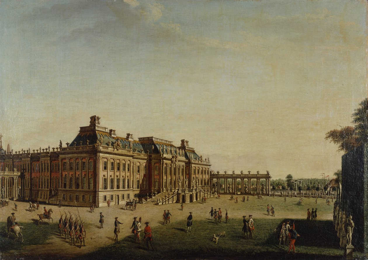 La fachada del jardín del castillo de la ciudad, 1773 de Johann Friedrich Meyer