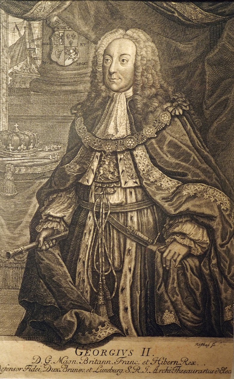 Jorge II, Rey de Gran Bretaña e Irlanda de Johann Friedrich Rosbach