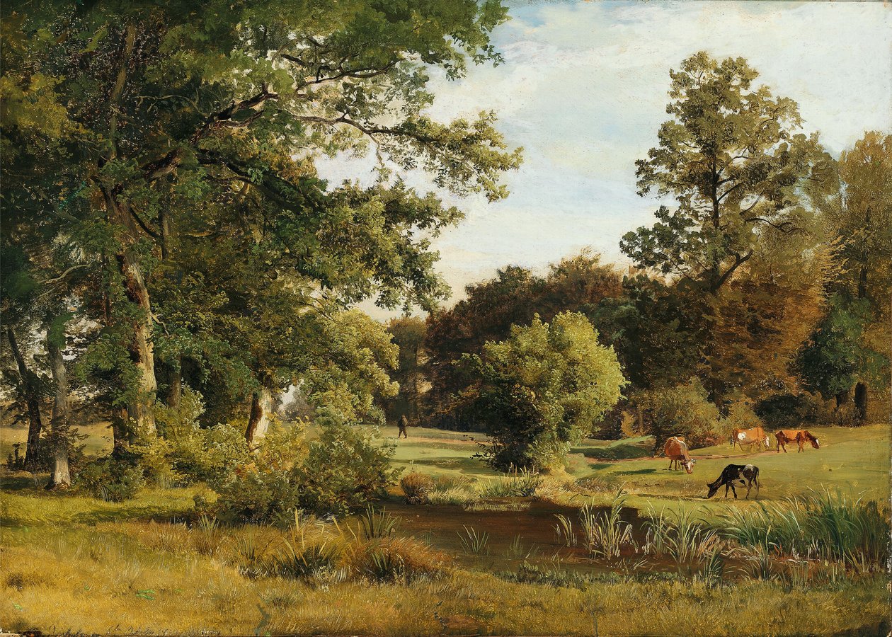 En el parque del castillo de Dragsholm de Johann Georg Paul Mohr
