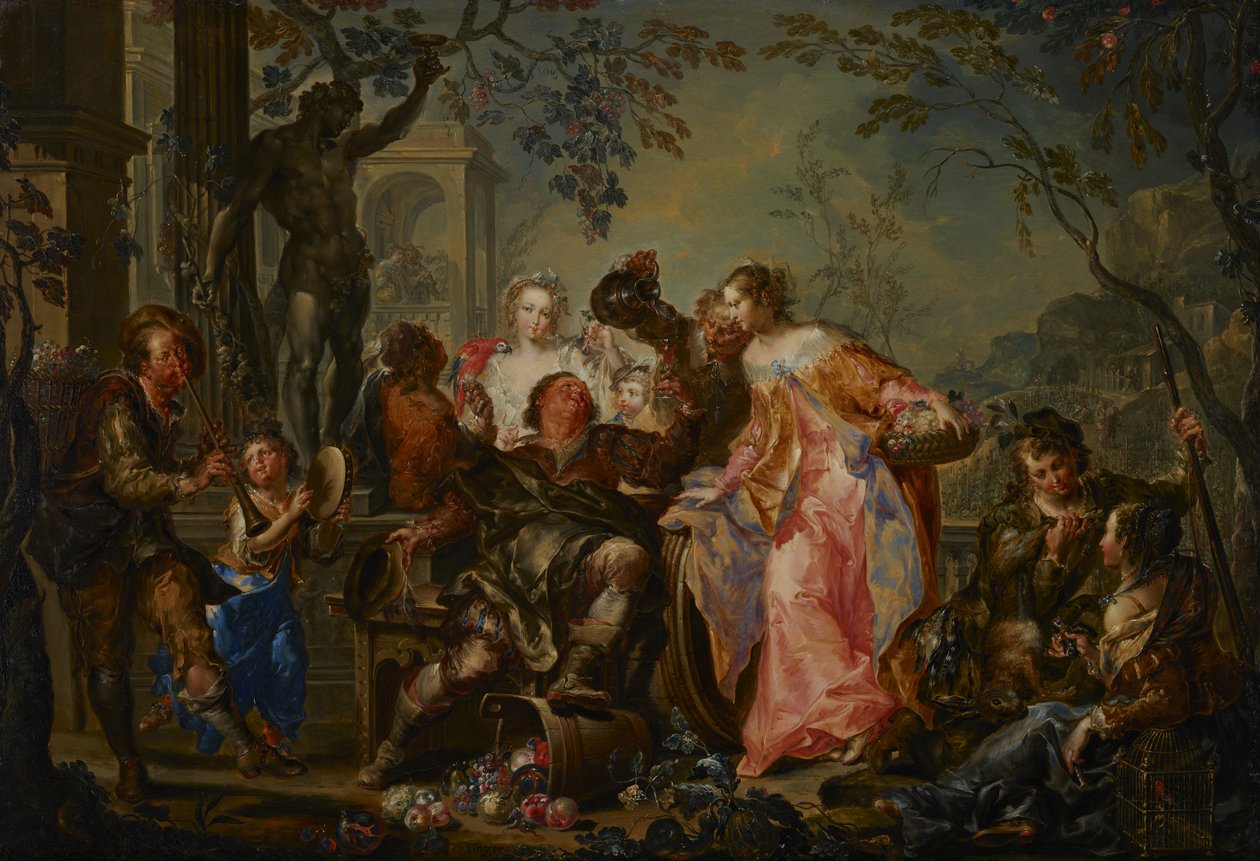 Los placeres de las estaciones: otoño, c.1730 de Johann Georg Platzer