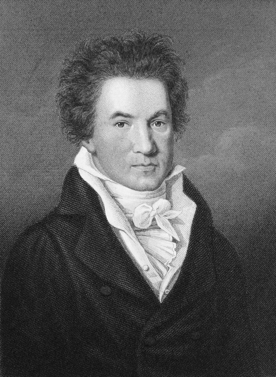 Retrato de Ludwig van Beethoven (1770-1827) de Johann Gottfried Scheffner