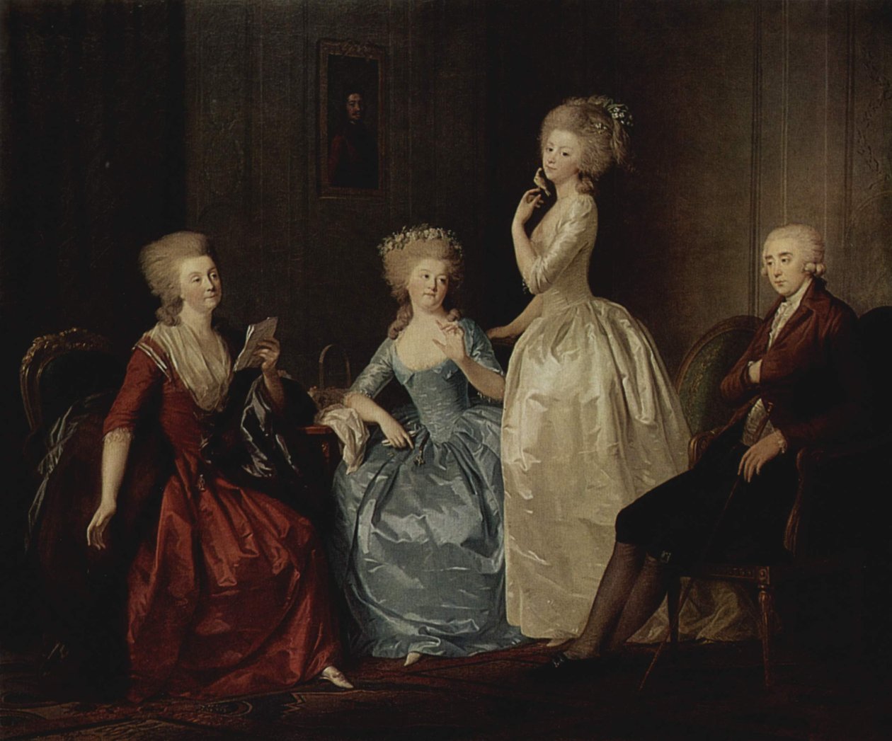 Retrato de la Condesa Saltykowa y su Familia de Johann Heinrich Wilhelm Tischbein