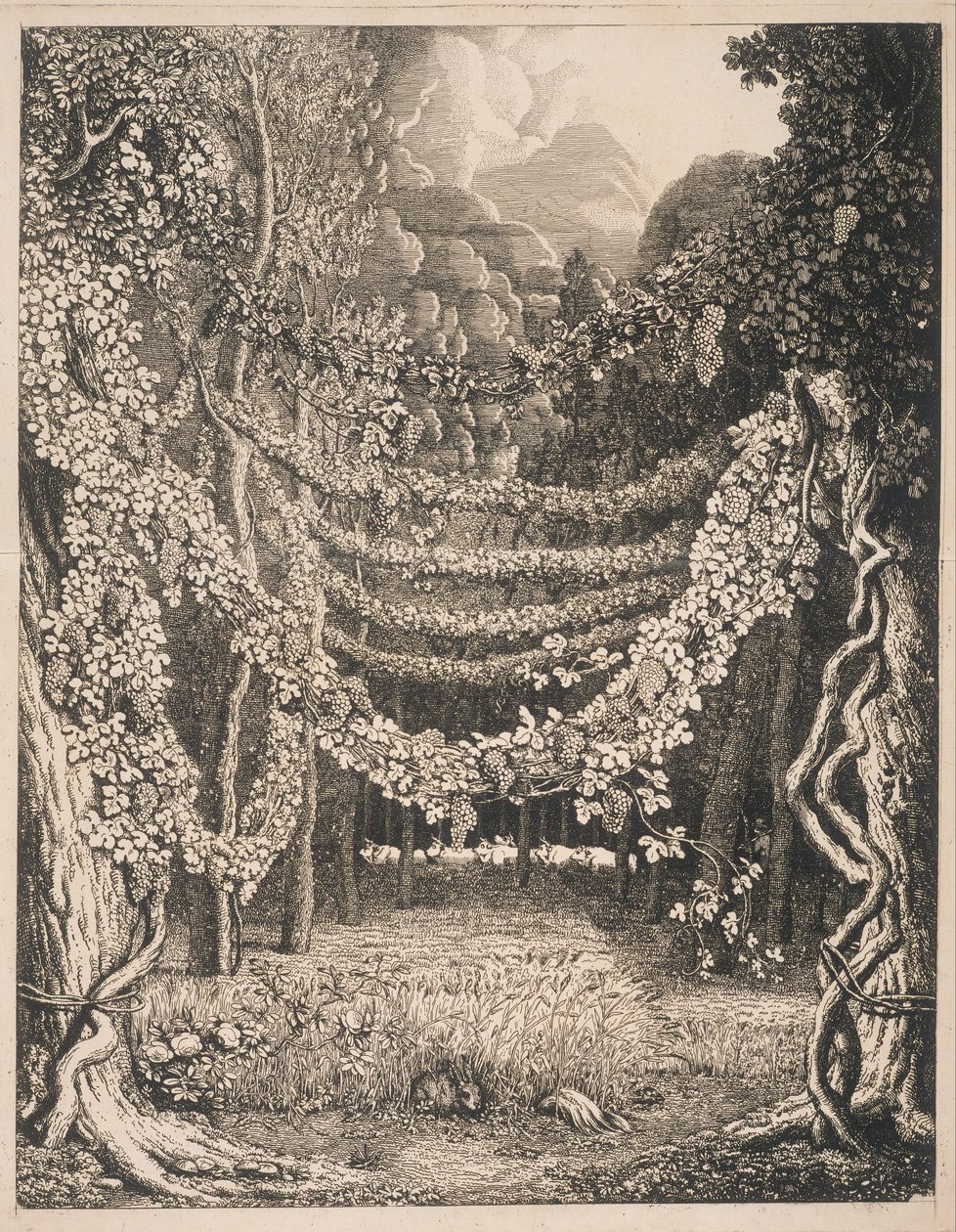 Vista imaginaria de un viñedo en el camino a la cueva de Polifemo de Johann Heinrich Wilhelm Tischbein