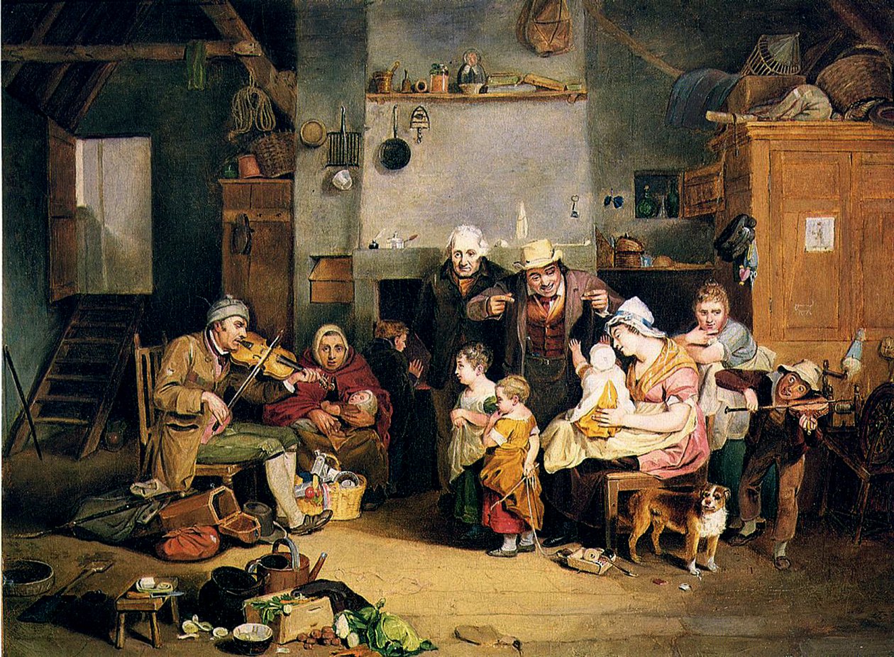 El violinista ciego, 1812 de Johann Ludwig Krimmel