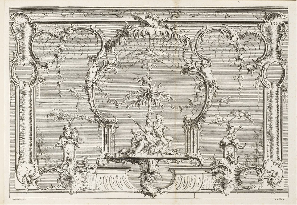 Diseño para una pantalla de Johann Michael Hoppenhaupt