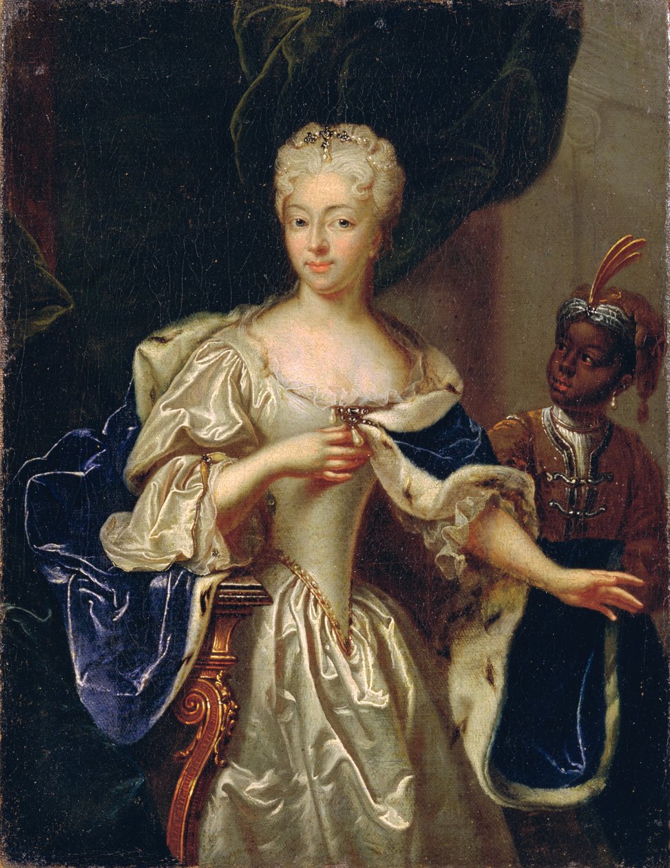 Retrato de la Princesa Carlota de Brunswick-Luneburg, 1728 de Johann Paul Luedden