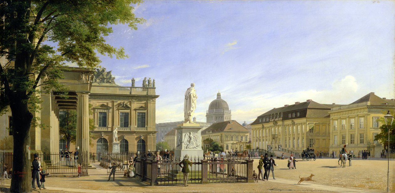 Nueva Casa de Guardia, Arsenal, Palacio del Príncipe y Castillo en Berlín, 1849 de Johann Philipp Eduard Gartner