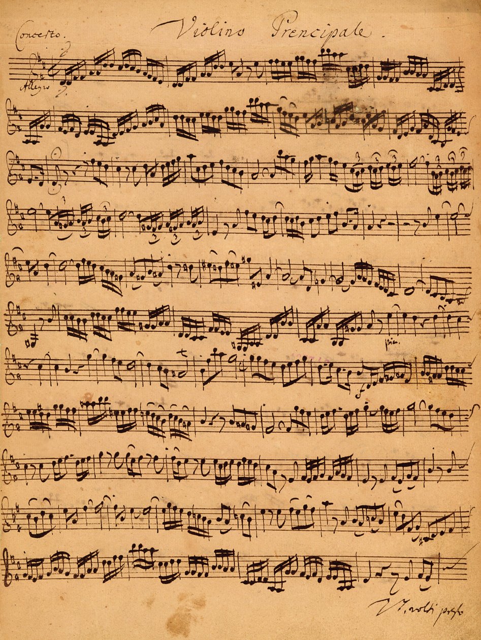 Los Conciertos de Brandeburgo, No.5 D-Dur, 1721 de Johann Sebastian Bach