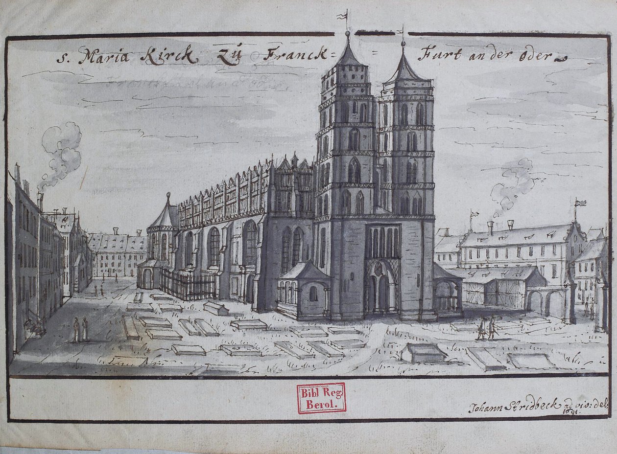 S. Maria Kirck en Franck-Furt an der Oder de Johann Stridbeck