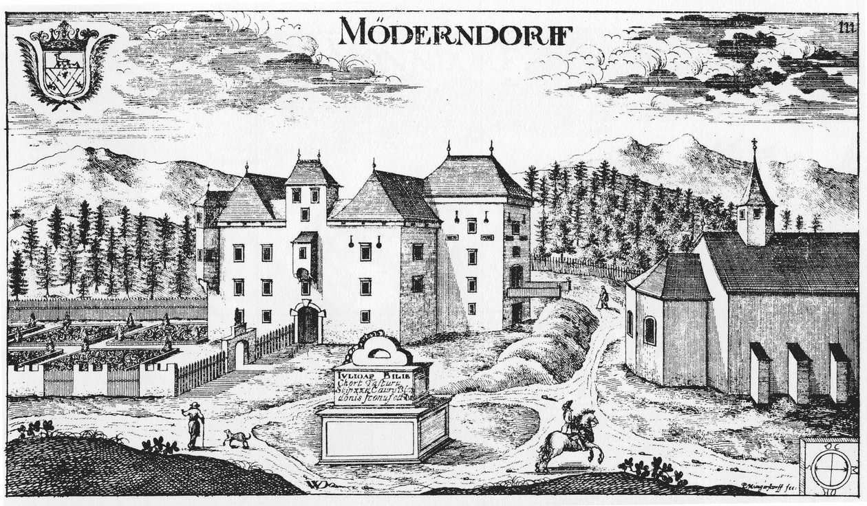 Castillo Mörndorf en Maria Saal de Johann Weikhard von Valvasor