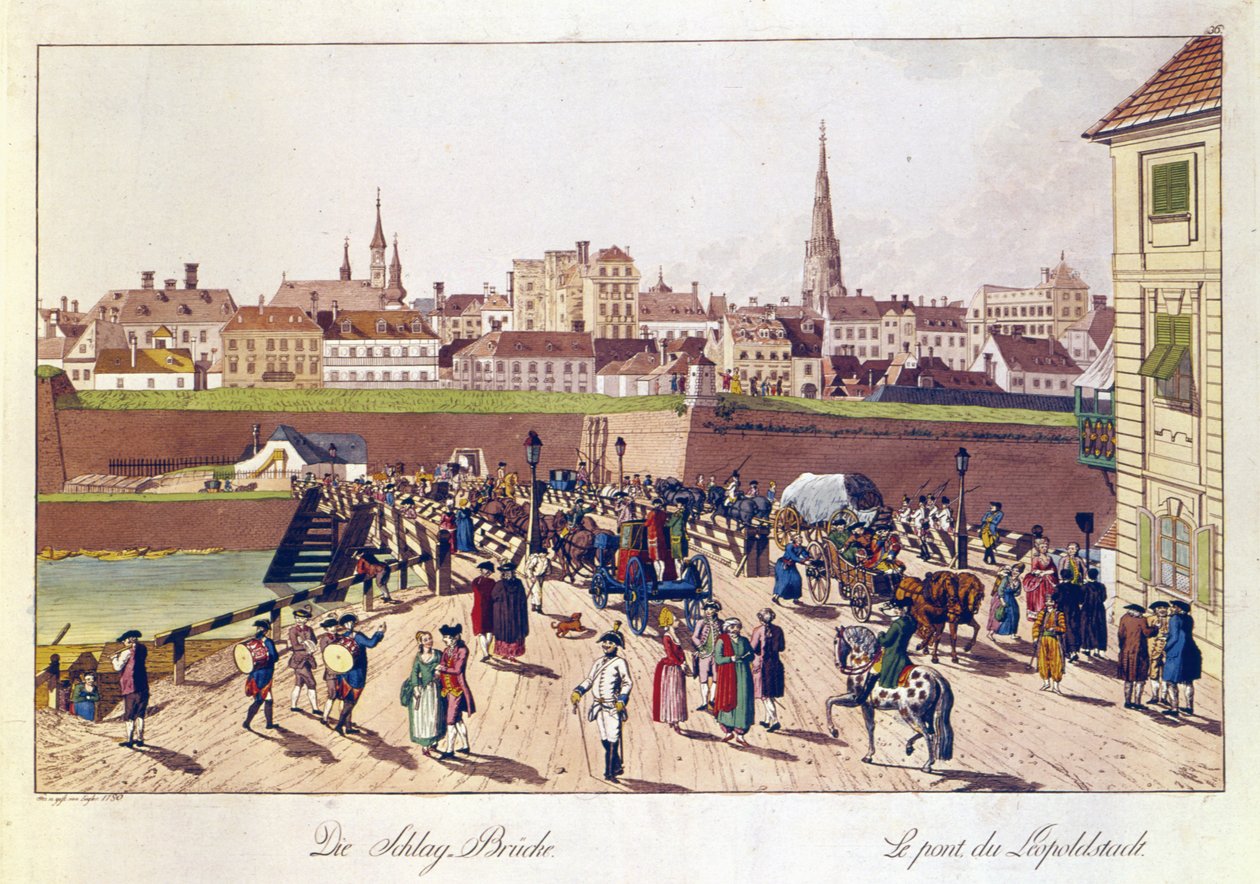 El Puente en Leopoldstadt, Viena de Johann Ziegler