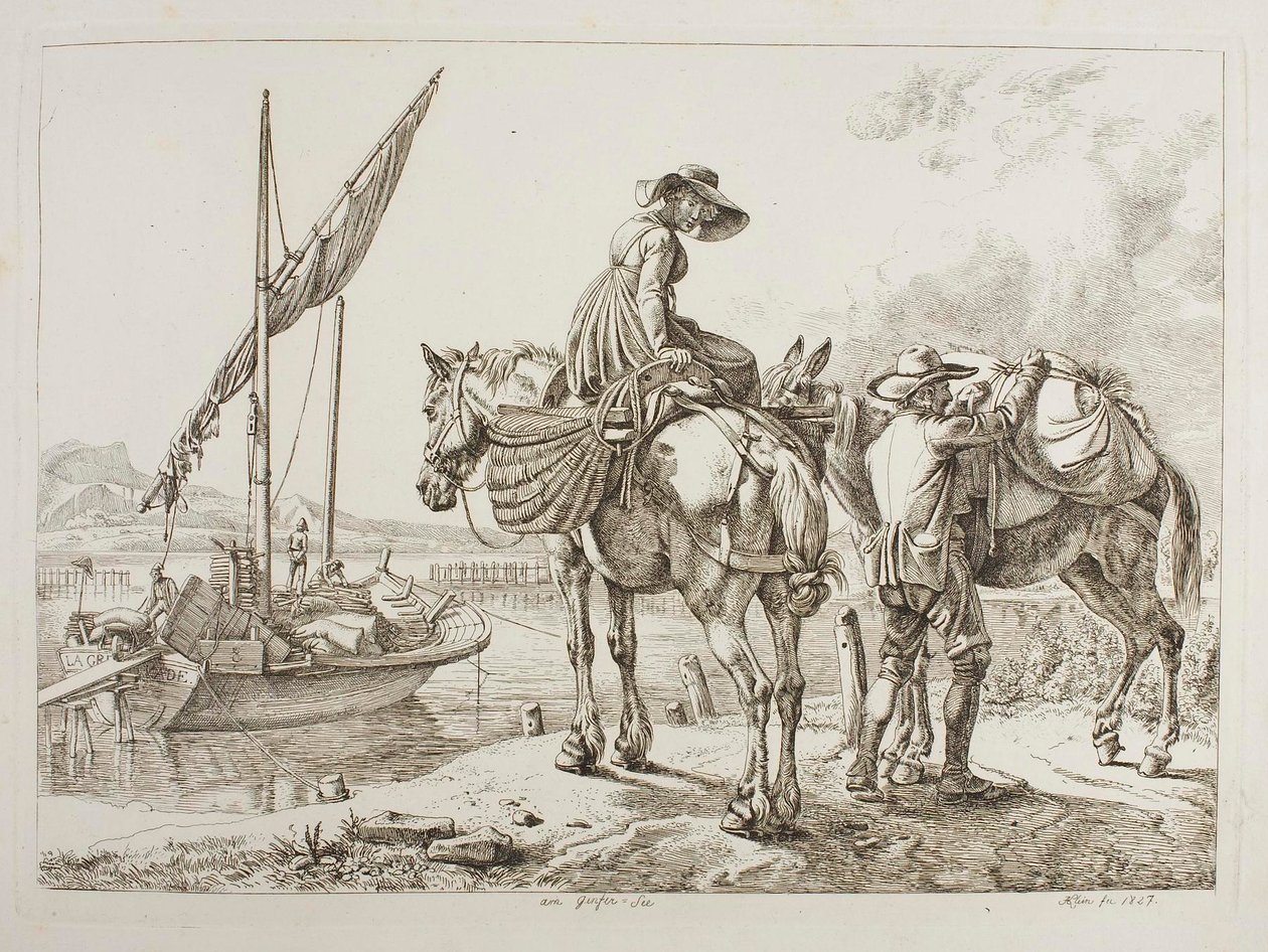 En el lago Ginfer de Johann Adam Klein