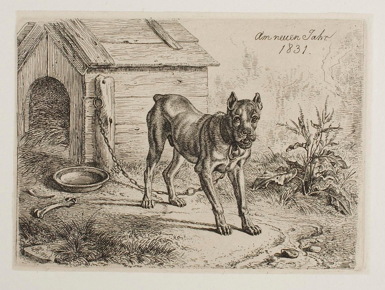 A principios del año 1831. Dog de Johann Adam Klein