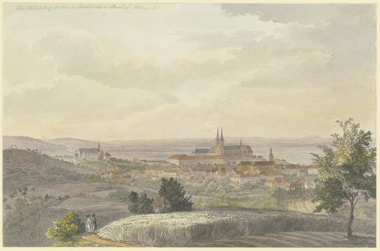 Vista de Bamberg desde el sur de Johann Adam Klein