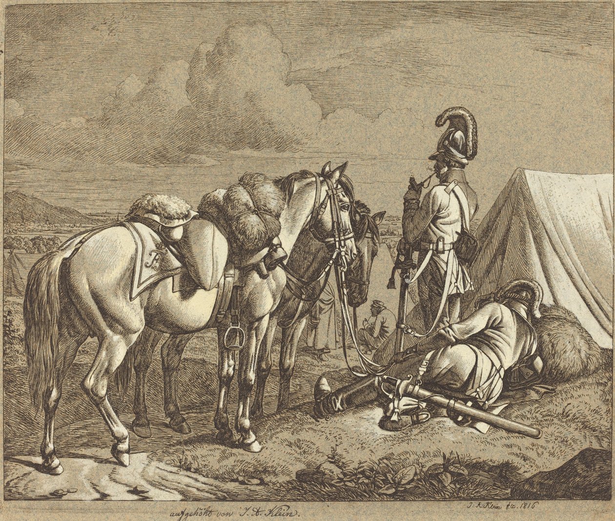 Dragones austriacos de Johann Adam Klein